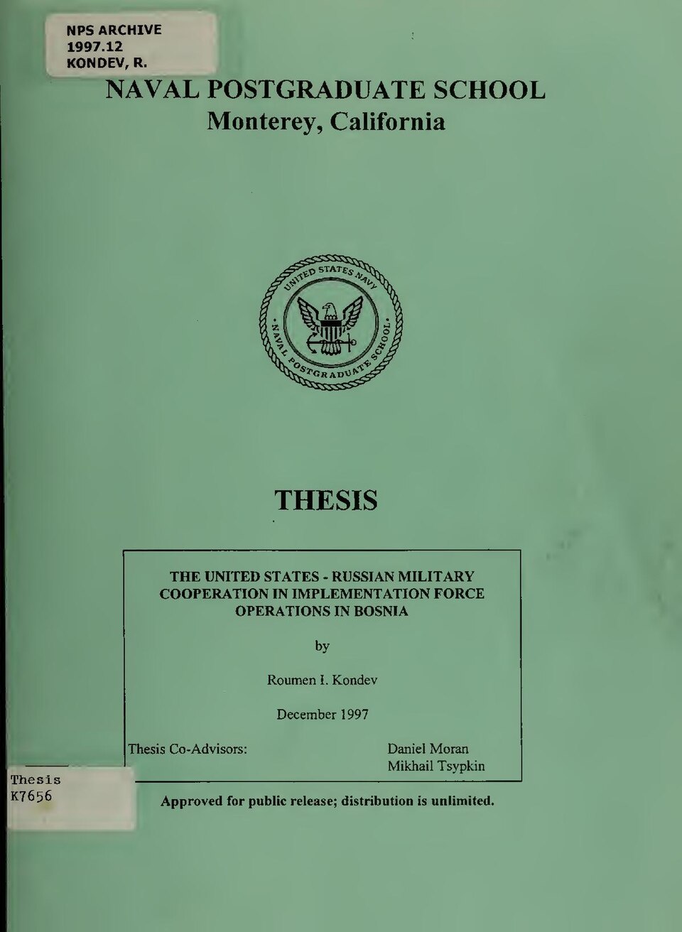 File:The United States - Russian Military cooperation in implementation force operations in Bosnia (IA unitedstatesruss00kond).pdf