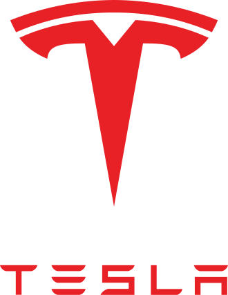 Tesla logo - central to EV efficiency debate and manufacturing criticism discussed