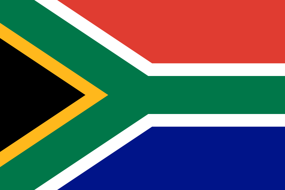 South African flag - represents the country where this dramatic police operation occurred
