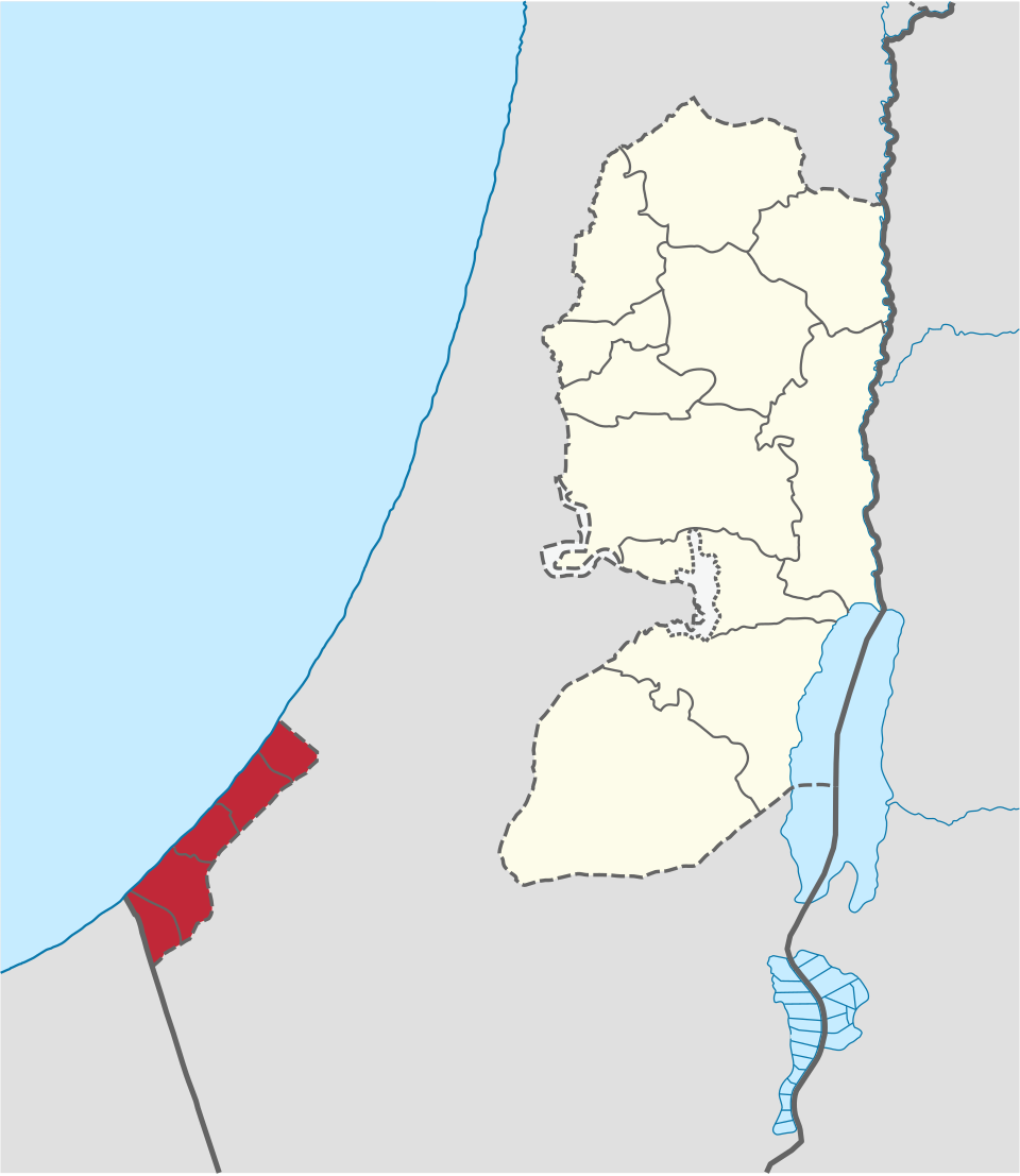 Gaza Strip, territory in Middle East where weddings now occur in displacement camps due to economic collapse.